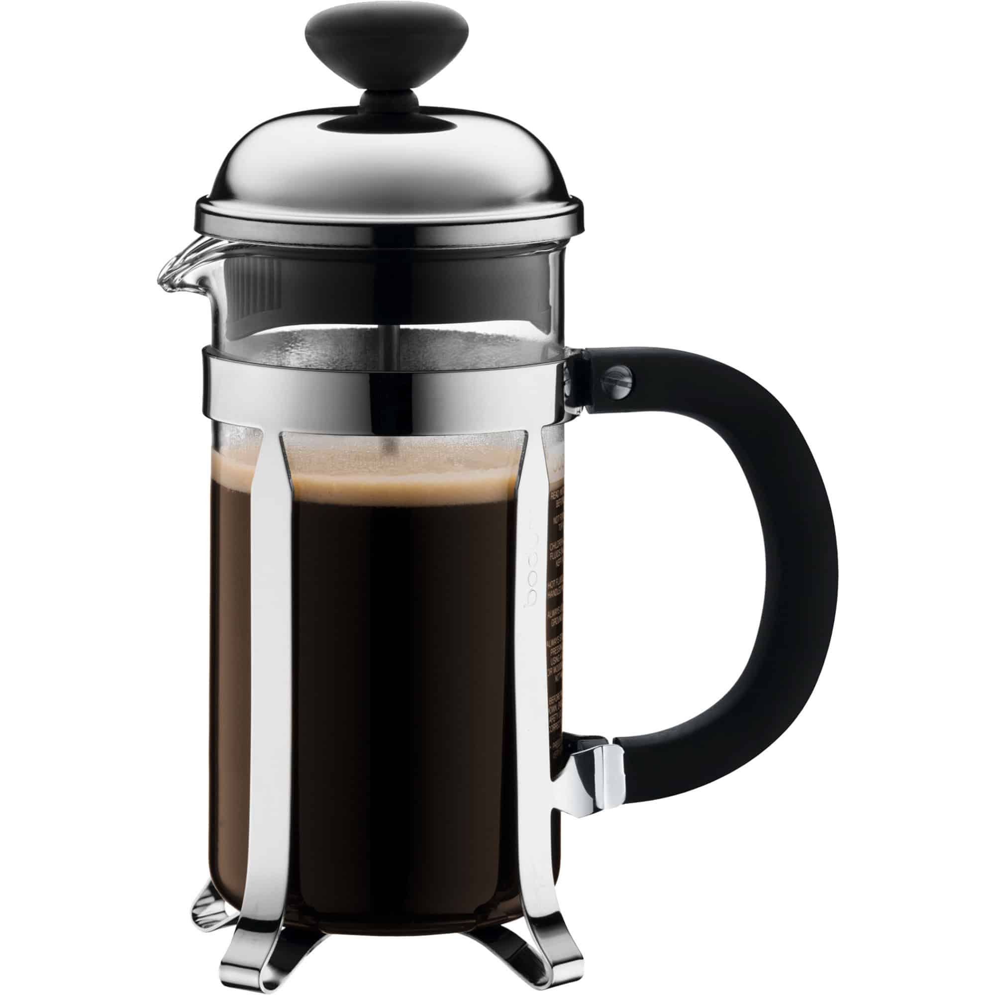 Bodum Chambord 3 krom med soft grip - Bedste Kaffemaskine