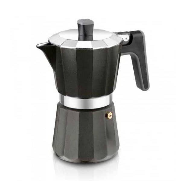 Bra - Kaffekande - 6 Kopper - Black Edition - Aluminium - Sort