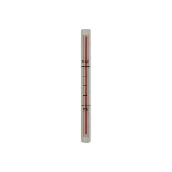 Indikatorglas for vandniveau Ø11 X 135 mm. med try passer til Epgc