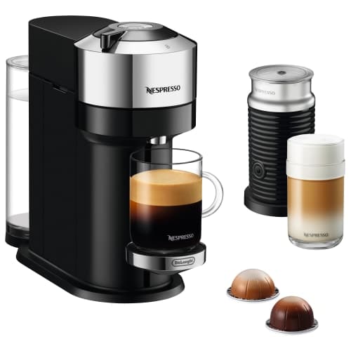 NESPRESSO Vertuo Next Delux kaffemaskine fra De'Longhi - Pure Chrome