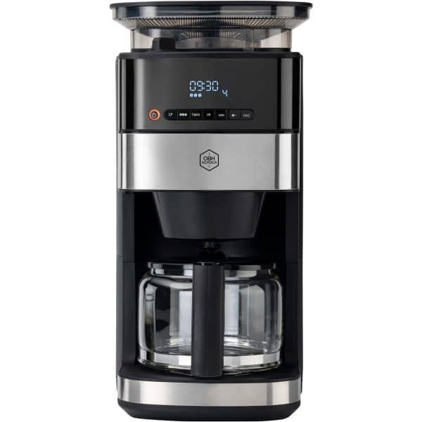 OBH Nordica Grind Aroma kaffemaskine, 1,25 liter, sort