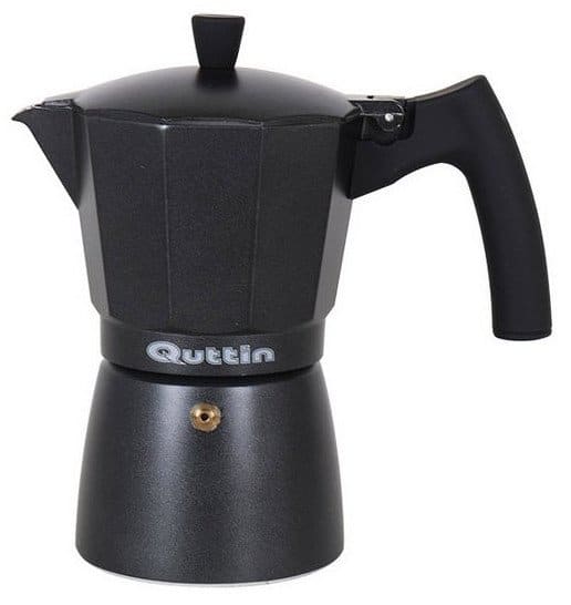 Quttin Espressokande Til Induktion - 6 Kopper - Sort