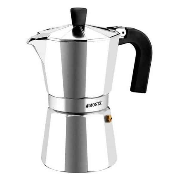 Monix - Kaffekande - 12 Kopper - Aluminium - Sølv