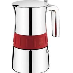 Bra - Kaffekande - 6 Kopper - Stål Rød