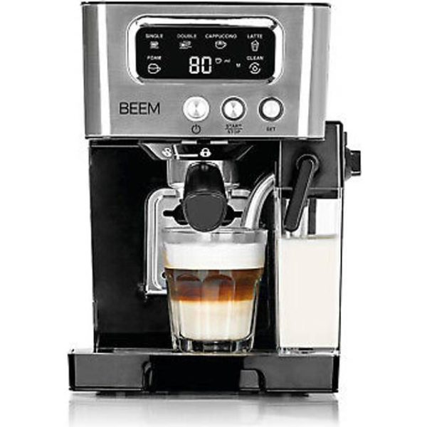 BEEM espresso-latte espresso-siebträgermaschine 15 Schwarz,Silber