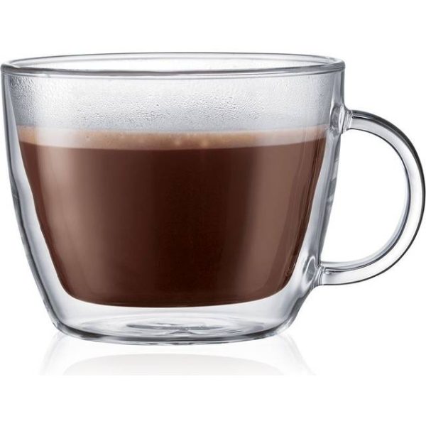 Bodum Bistro Double Wall Krus, Kaffekop 45cl 2stk