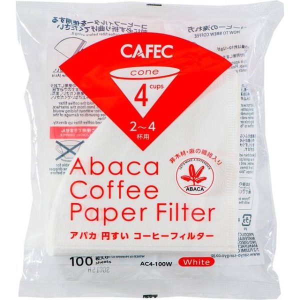 Cofinluxe Abaca Coffee Paper Filter 4 Cup 100 pcs