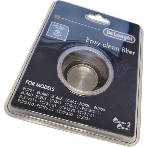 De'Longhi Dedica EC680 Pump Espresso Machine Filter 2 Cups