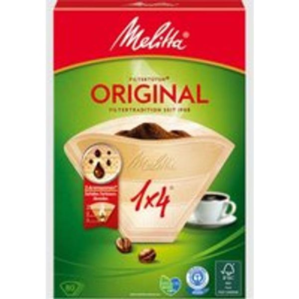 Melitta Kaffefilter Original 1X4 80-pack
