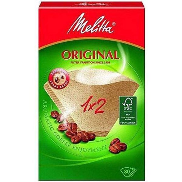 Melitta Original Kaffefilter 1x2 ubleget