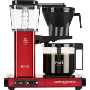 Optio kaffemaskine 1,25 liter, Red Metallic