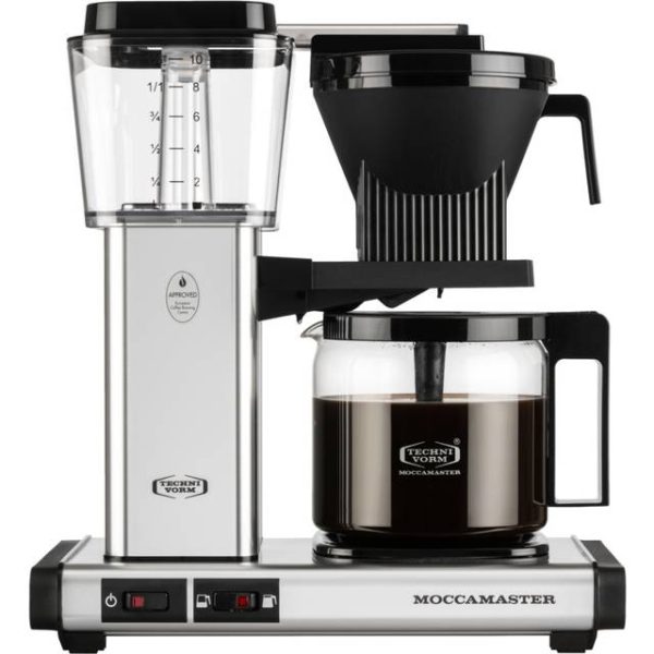 Moccamaster Select kaffemaskine, poleret sølv