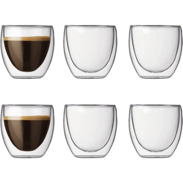 Bodum Pavina Latteglas 8cl 6stk