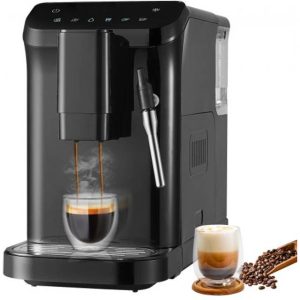 VEVOR Automatic Espresso Machine 20Bar with Frother Steam Wand and 15 Grinding Level
