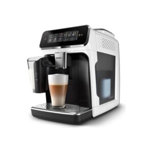 Philips 3300 series EP3343 - automatic coffee machine with milk frother - 15 bar - white/shiny black
