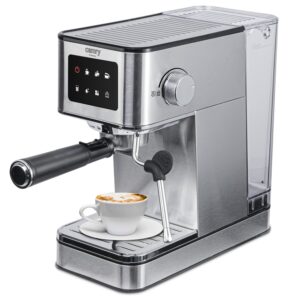Espressomaskine 20 Bar med Mælkeskummer, LCD Touch & 7 Funktioner