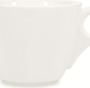Kop, espressokop Bonbistro Barista 20,5 cl hvid porcelæn rund form med komfortabel hank